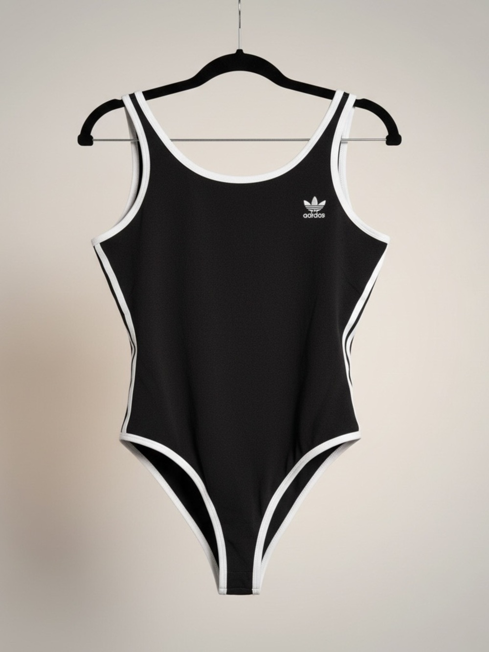 Adidas bodysuit in Black and white